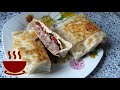 БУРГЕР в ЛАВАШЕ с брынзой и помидором. Потрясающе вкусно! Пресс для бургера