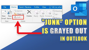 FIX:  "Junk" Option is Grayed Out in Outlook  (Troubleshooting Steps)