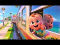 The Train across Sunny Bay 🚂🌞🌊 | Fun Travel Adventure for Kids | Learn Nature & Transport