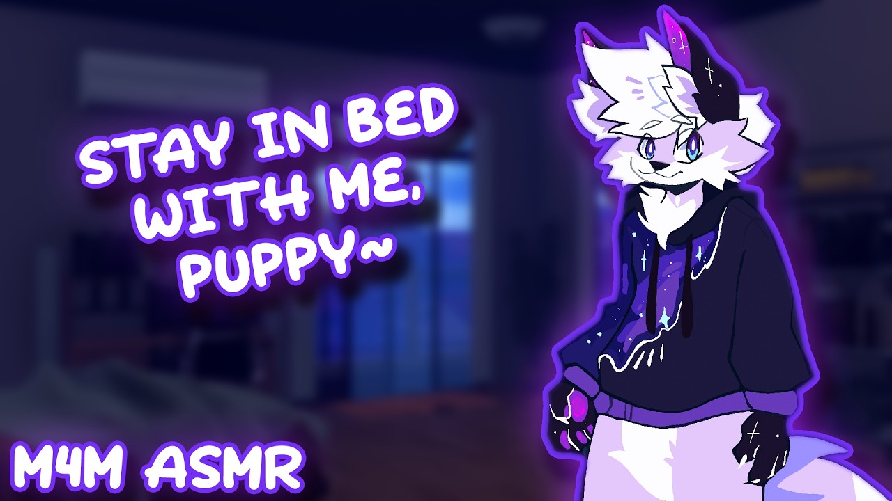Furry ASMR | Tired Boyfriend Won't Let You Leave | Cuddles, Scratches and Kisses | M4M