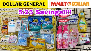 Family Dollar \& Dollar General 5\/25 Savings!!! Great deals All digital!! English \& Español ❤️