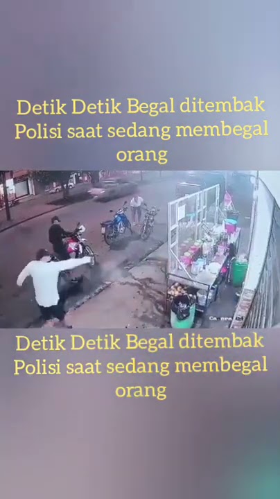 detik detik begal ditembak polisi saat sedang beraksi #shorts #begalditembak