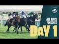 All race finishes from day 1 of the randox grand national festival at aintree racecourse