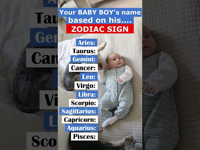 Best Baby BOY Names For Each ZODIAC SIGN #zodiac #astrology class=