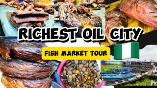 Fish Market Tour In One of The Richest Oil States In Nigeria 🇳🇬