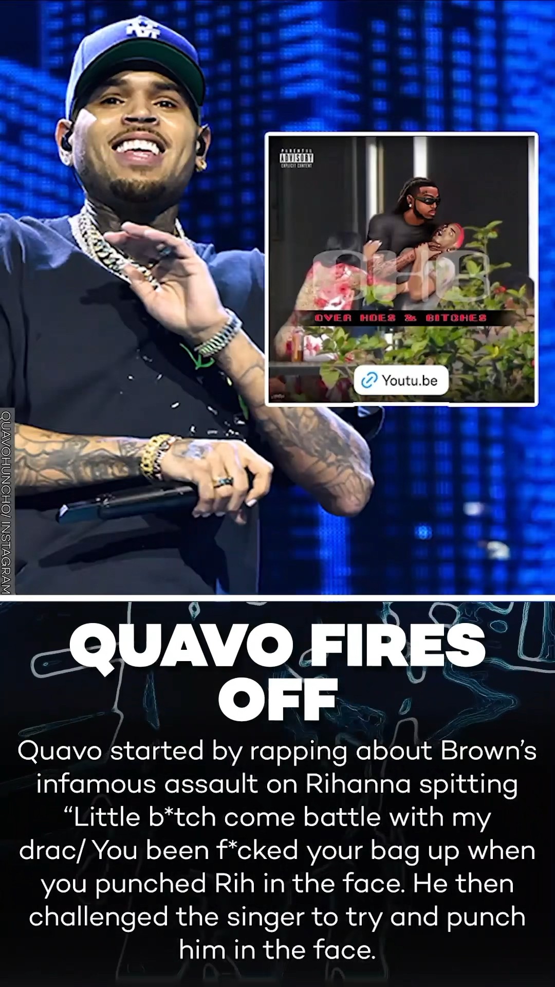 Quavo Responds to Chris Brown in New Diss Track! Chris Brown Reacts