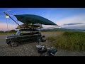 Roof top tent DIY Roof top boat fishing and camp in the sea like a lake and river