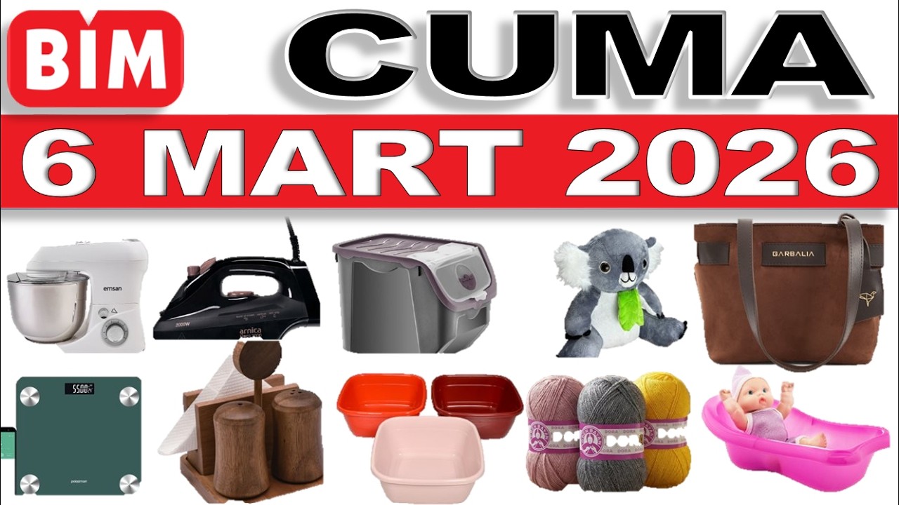 BİM BU CUMA | BİM 6 MART 2026 KATALOĞU | AKTÜEL ÜRÜNLER | RESMİ KATALOG | NET ANLATIM