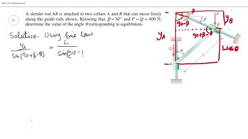 Solved Problem 4 | Principle of Virtual Work | Engineering Mechanics