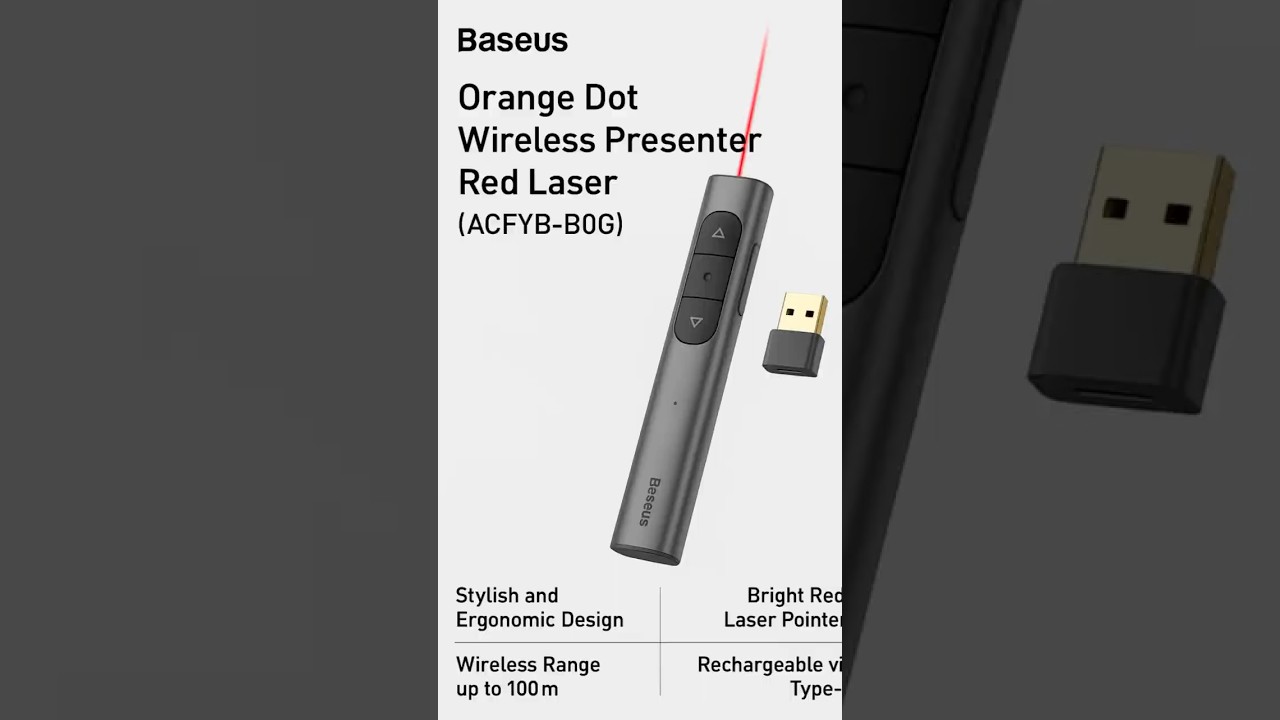 Секретное оружие для потрясающих презентаций? Возможно, это Baseus Orange Dot.
