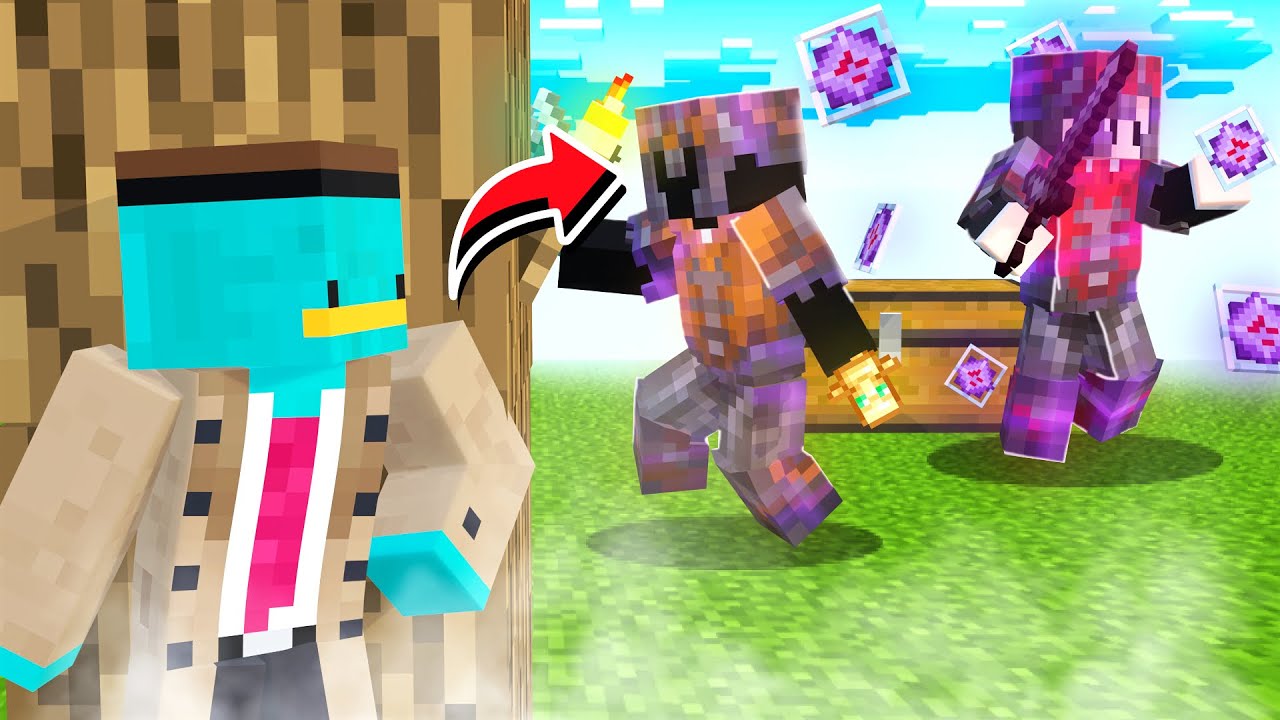 Secretly Stole Their OP Loot in Minecraft 😈💎