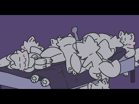 Boykisser snuggle pile