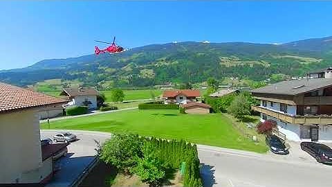 3D VR 180 4K Helicopter. Shooting with Kandao QooCam