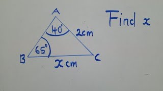 Find x || Trigonometry -sine rule ||