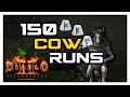 Diablo 2 Resurrected -150 Cow Runs  | Loot Highlight |