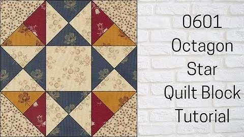 0601 Octagon Star Quilt Block Tutorial | Bloc of the Day 2023 | My Quilt of Valor Block #17