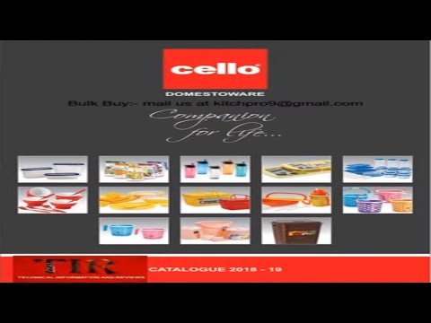 Cello Domestic ware catalogue all products of Cello Brand