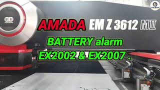 AMADA EMZ3612 Battery Alarm/ A Axis I/F board battery replacement hacked