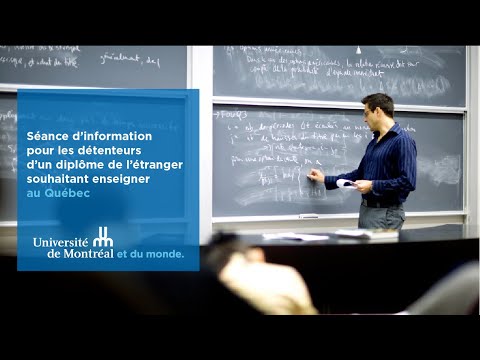 Séance d’information : diplômés de l’étranger souhaitant enseigner au Québec