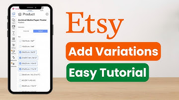 How to Add Variations on Etsy !