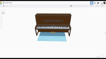 Process of making a grand piano in Tinkercad took me around 3 hours to make...