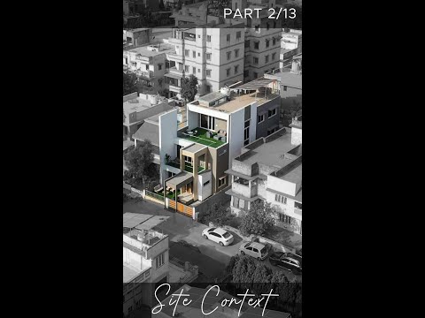 #Architect explains site context of the narrow #house in #ahmedabad