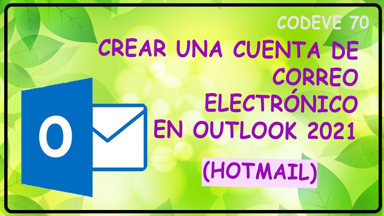 🔴Como Crear una cuenta de correo en Outlook 2023 (Hotmail) - YouTube