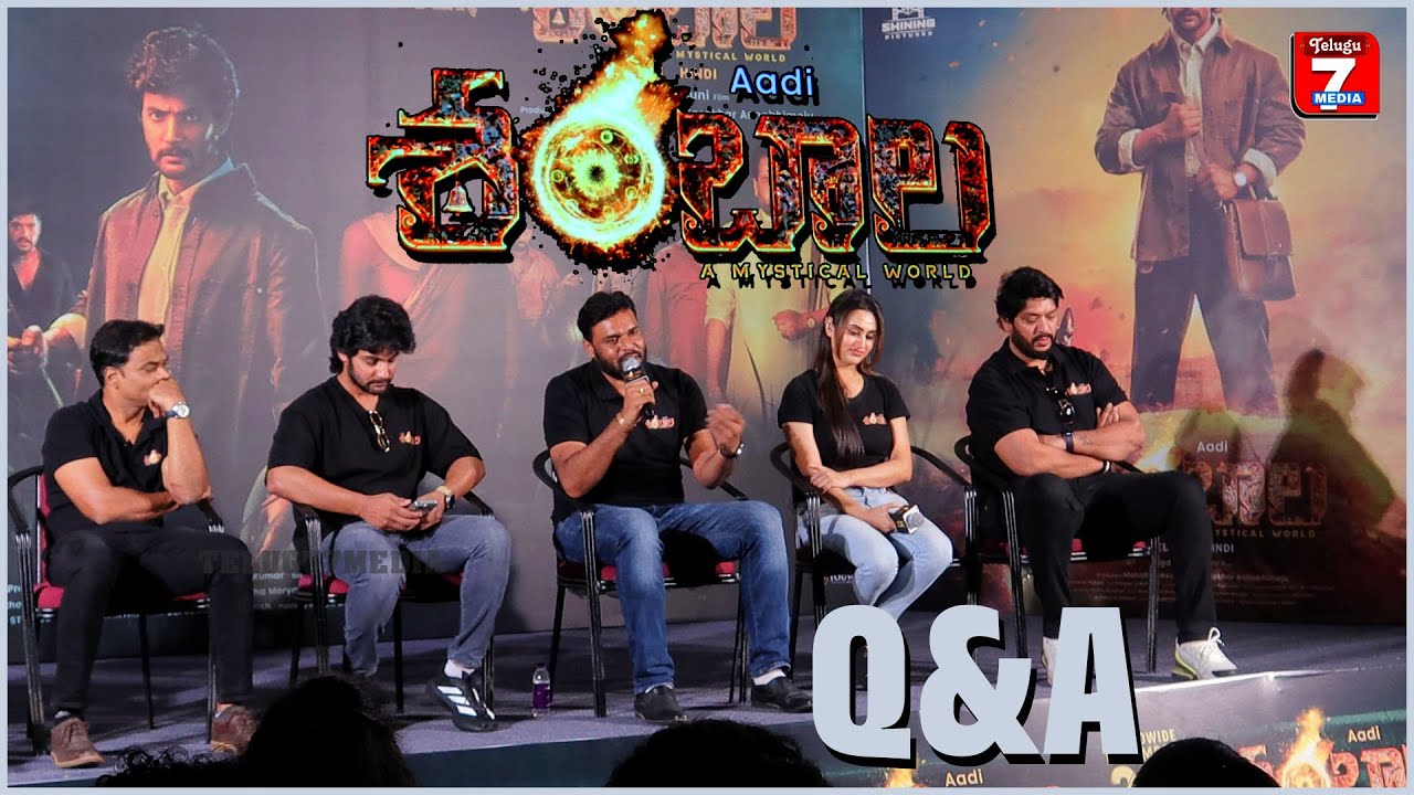 Hero Aadi Saikumar Shambhala Movie Grand Event, Telugu 7 media