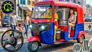 Tuk Tuk Rickshaw Driving: City Traffic Passenger Pickup Missions Rickshaw Game! Android Gameplay screenshot 4