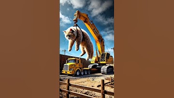 máy xúc, con vật #excavator