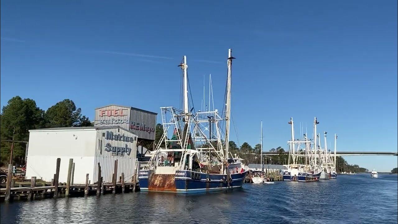 YOU MUST STOP HERE! The famous RE Mayo Seafood, Hobucken, NC ICW 1/12