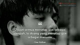 Kata romantis Dear Nathan (video story)