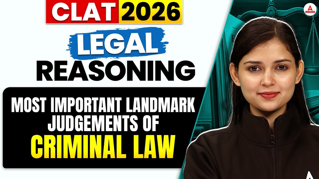 CLAT 2026 | Legal Reasoning | Most Important landmark - Legal Reasoning ...