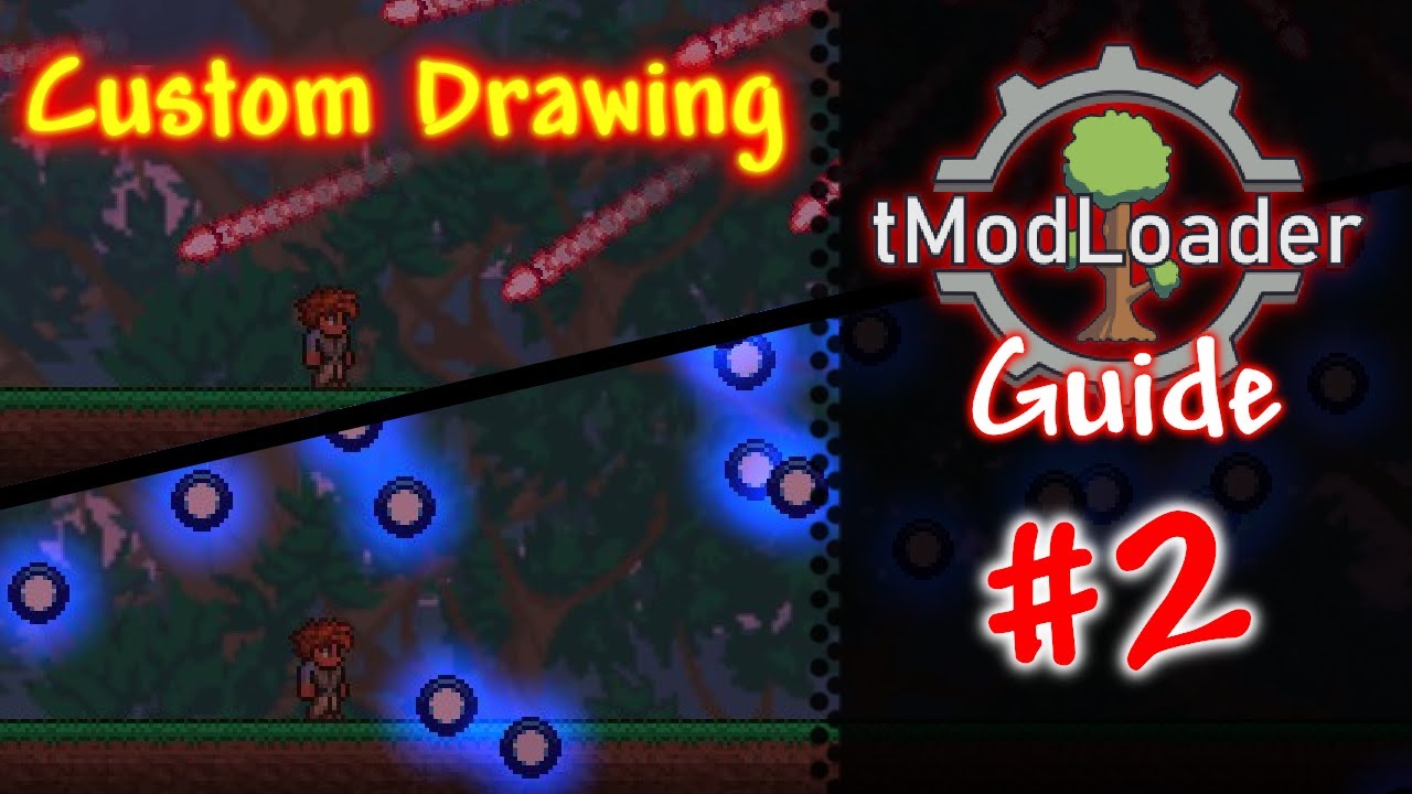 Terraria Guide Drawing How to draw with SpriteBatch | Terraria 1.4.4 Intermediate Modding ...