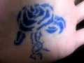 青い薔薇( フェイクタトゥー- blue rose(fake  tattoo