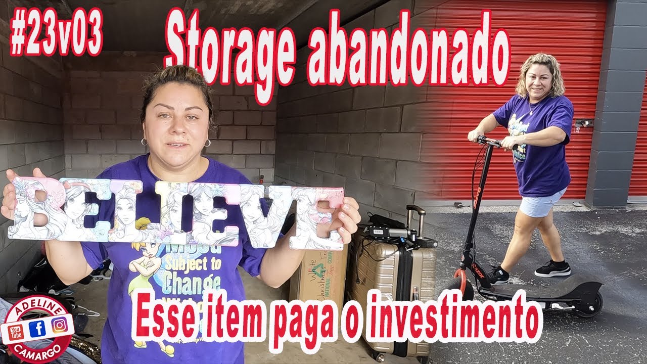 Storage abandonado muitas coisas novas com etiqueta que nunca foram