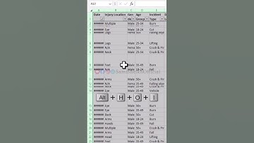 Adjust Columns and Rows without Mouse | Excel Shorts #shorts #exceltricks