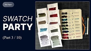 Inky Fingers: Swatch Party (Part 3/10) Swatching my complete ink collection
