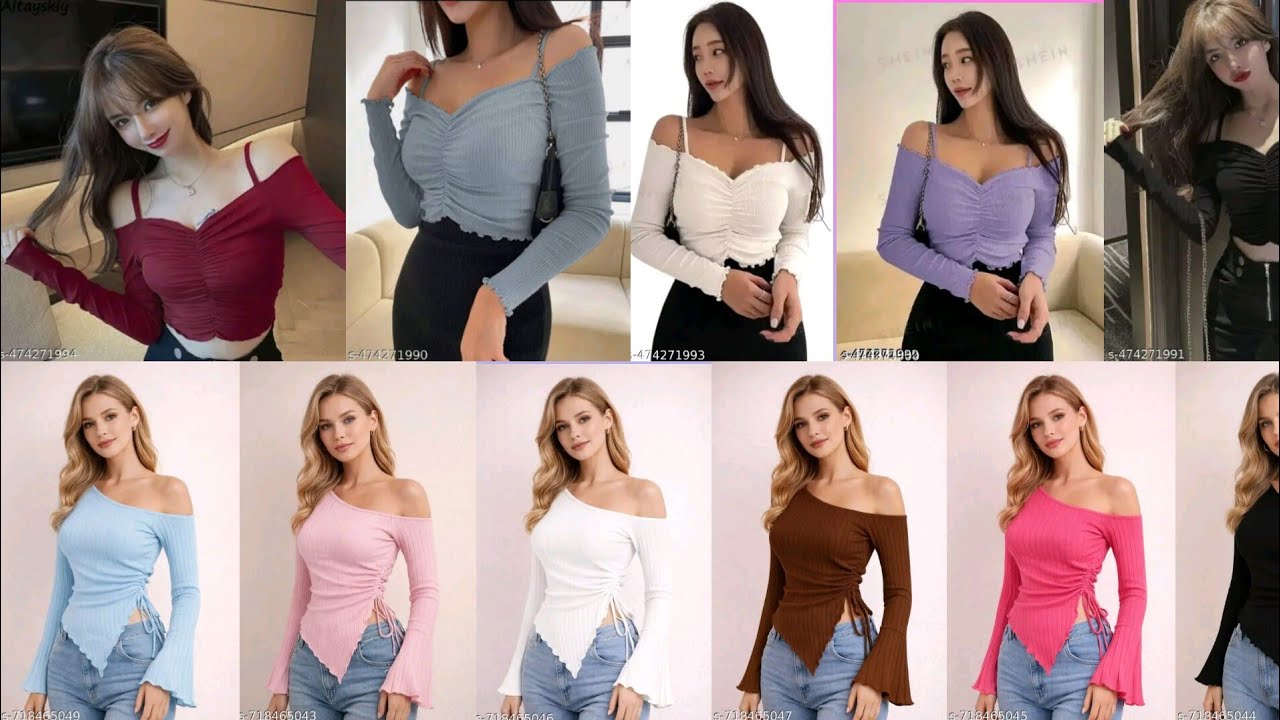 DIFFERENT TYPES OF WOMEN'S TRENDY TOPS COLLECTION ✨