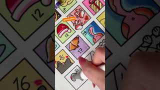 🎨 Coloring a Candy Cane on the Calendar! 🍭✨ #coloringpages #coloringforrelaxation #colorful