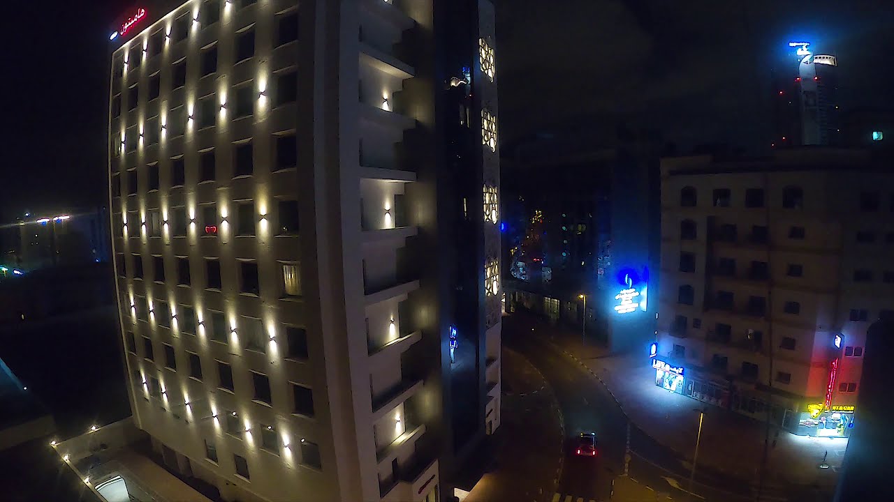 Open Balcony Dubai Soundscape at Night (Midtown Dubai City Sounds) Binaural Sound 4K