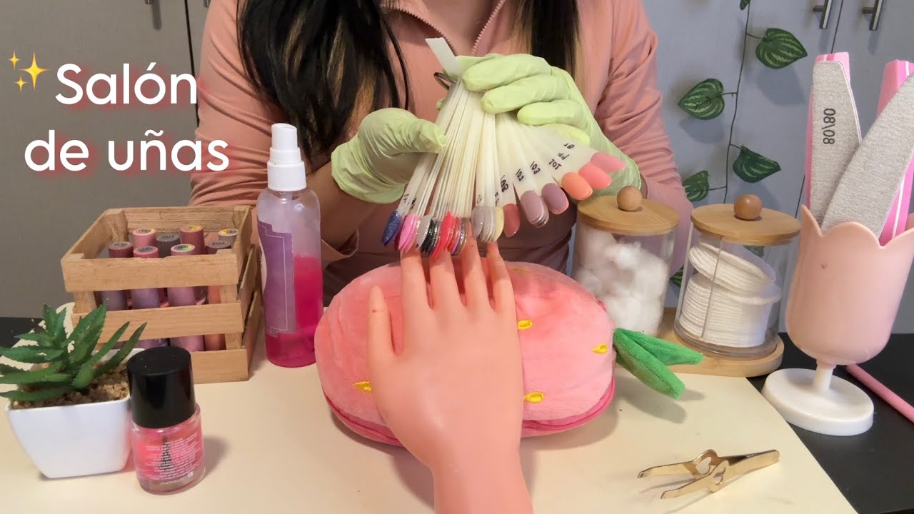 ASMR manicurista amable te hace las uñas 💅💗✨ roleplay