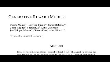 Generative Reward Models