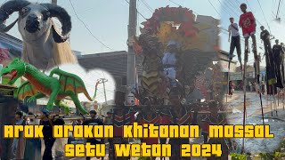 Arak arakan khitanan massal desa setu wetan 2024