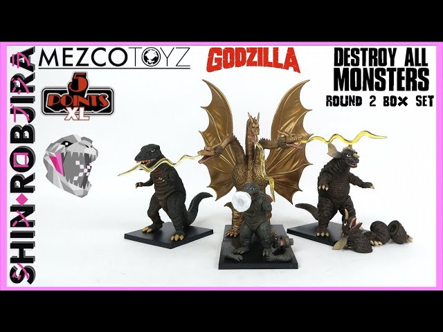 Mezco Toyz 5 Points XL: Godzilla Destroy All Monsters - Round 2