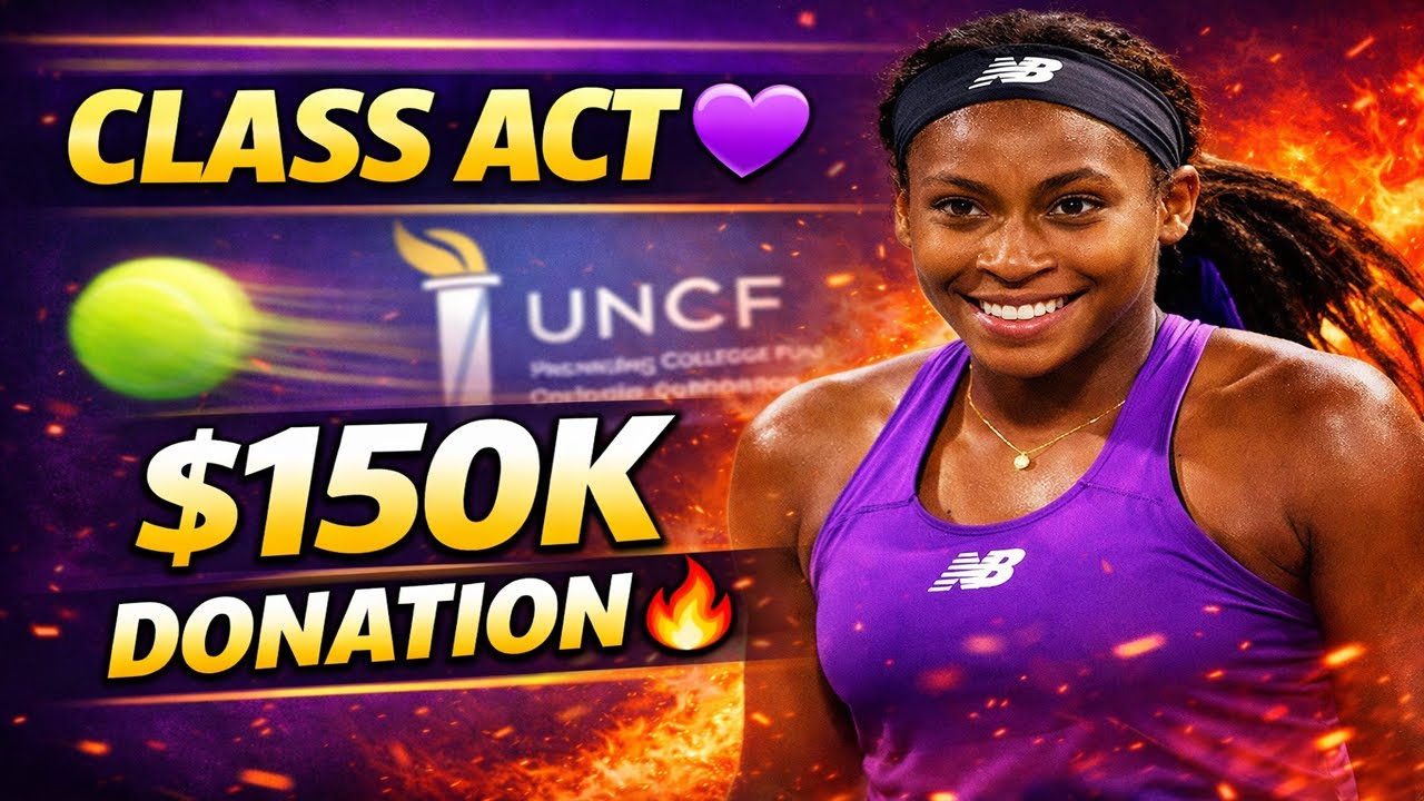 CLASS ACT! Coco Gauff Donates $150,000 to Support HBCU Tennis Scholarships 💜🎾