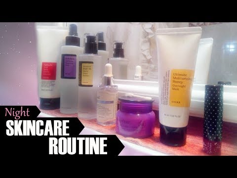 Night Korean Skincare Routine ♡ DimitraDIY ♡ - YouTube