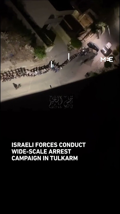 Israeli forces conduct mass arrests: Hundreds of Palestinians arrested in Tulkarm