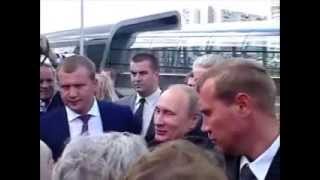 В.В.Путин на открытии станции Новокосино