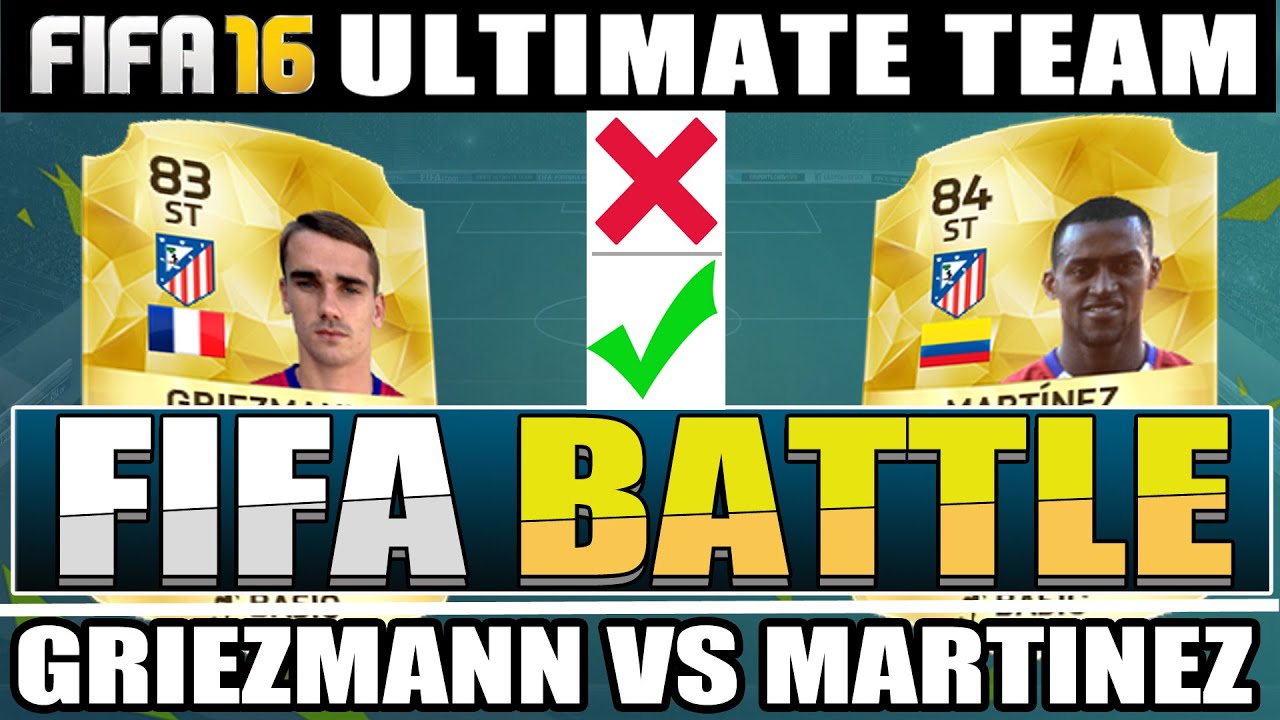 FIFA 16 - FIFA BATTLE! | GRIEZMANN vs MARTINEZ!